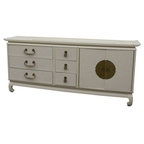 Chico Double Dresser in White Lacquer - Modern - Dressers - by AllModern