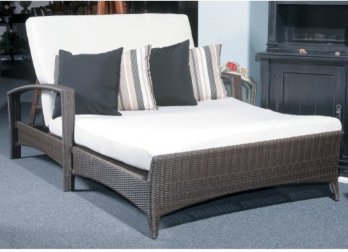 Monterey Double Chaise Lounge - Contemporary - Outdoor Chaise Lounges