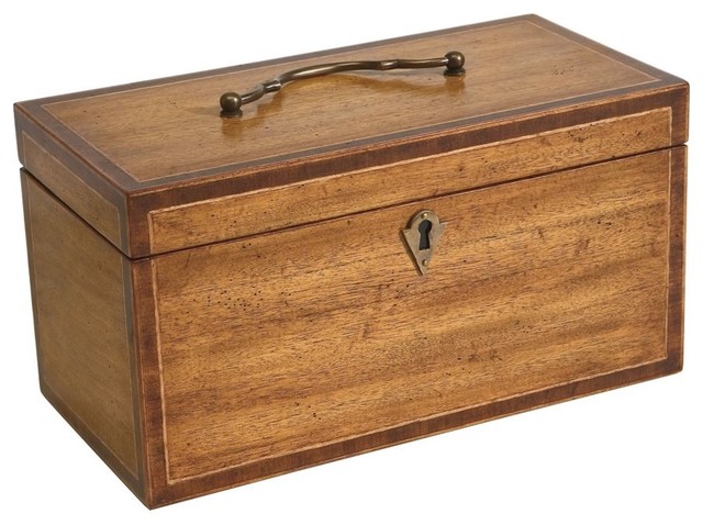 Mira Decorative Wood Box Traditional Storage Bins And Boxes By   Traditional Storage Boxes 